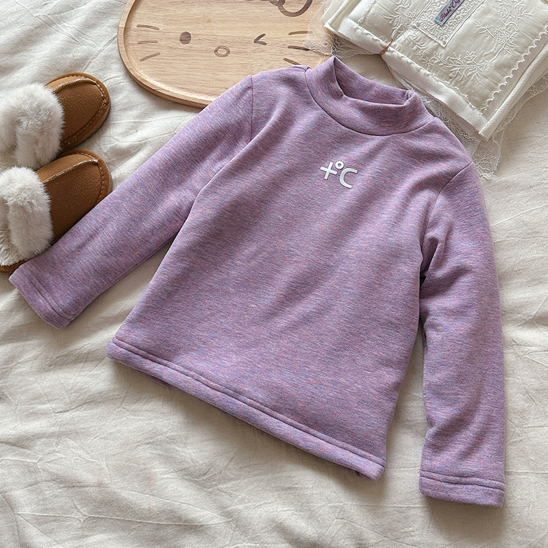 [en stock] niñas camisetas de camisa de camiseta de cuello medio alto para niños camisetas de manga larga para mujeres treasure extranjero camiseta de algodón