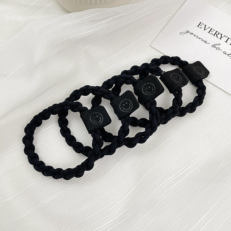Banda de goma para mujer después de atar la cabeza, cabeza alta, cola de caballo, cuerda de pelo, temperamento, cuerda de cabeza, alta elasticidad, goma elástica duradera, simple nuevo anillo para el cabello