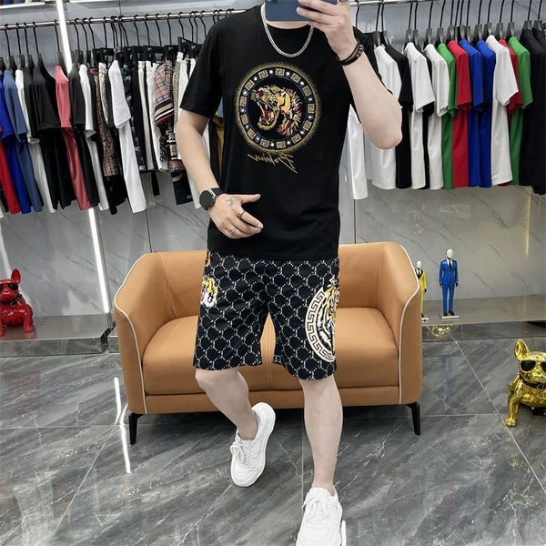 Black set, T-shirt, shorts