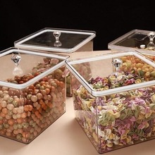 超市食品密封盒保鲜盒散装零食炒货干果盒防尘透明亚克力密封盒子