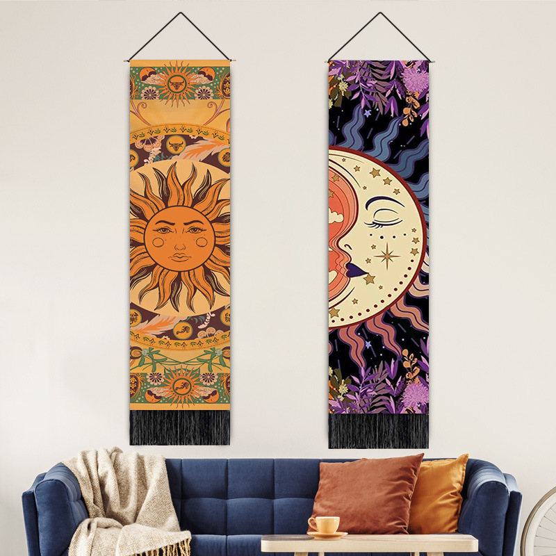 Elegant Mond Landschaft Polyester Tapisserie Künstliche Dekorationen display picture 1