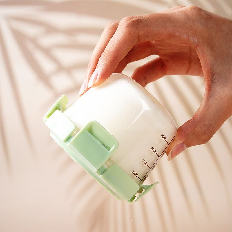 Caja de alimentos con bajo contenido de boro para almacenar vidrio para bebés, tazón de alimentos para bebés al vapor, tazón de huevos al vapor, caja de alimentos con vidrio, frasco sellado