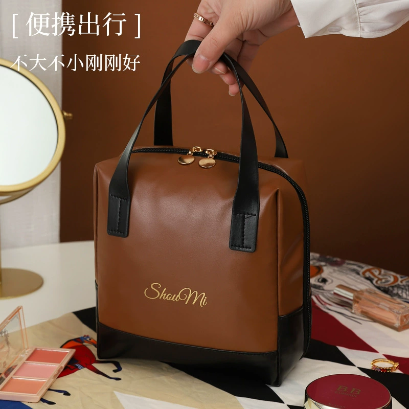 Capacious cosmetic bag, shoulder bag, elite handheld storage system for traveling