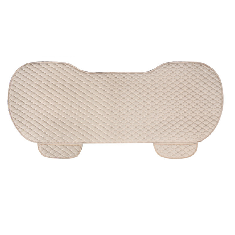 Seat cushion, seat cover | Xiao Ling Seat Cushion with - small-rhombus-linen-warm-rice-rear-row-one-piece