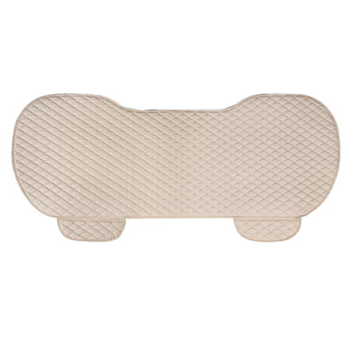 Seat cushion, seat cover | Linen Car Seat Cushion with Backrest, Front - xiaoling-ma-warm-rice-one-in-the-back-row