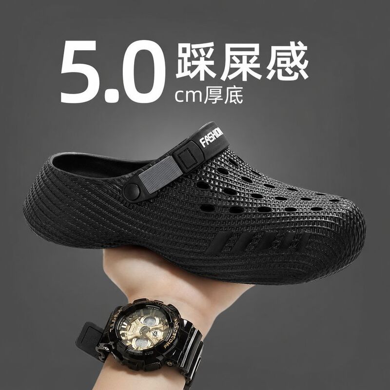 Men's Summer Outdoor Clog Sandals 2026 New Model, Anti-Slip, Odor-Resistant, Arch Support, Closed-Toe Beach Sandals Men's Summer Outdoor Clog Sandals 2026 New Model, Anti-Slip, Odor-Resistant, Arch Support, Closed-Toe Beach Sandals