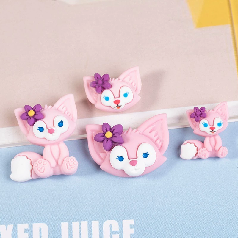Новый маленький лисёнок Лин На Белл смола аксессуары для DIY кремовый клей корпус телефона заплатка заплатка для волос материал автомобильная отделка