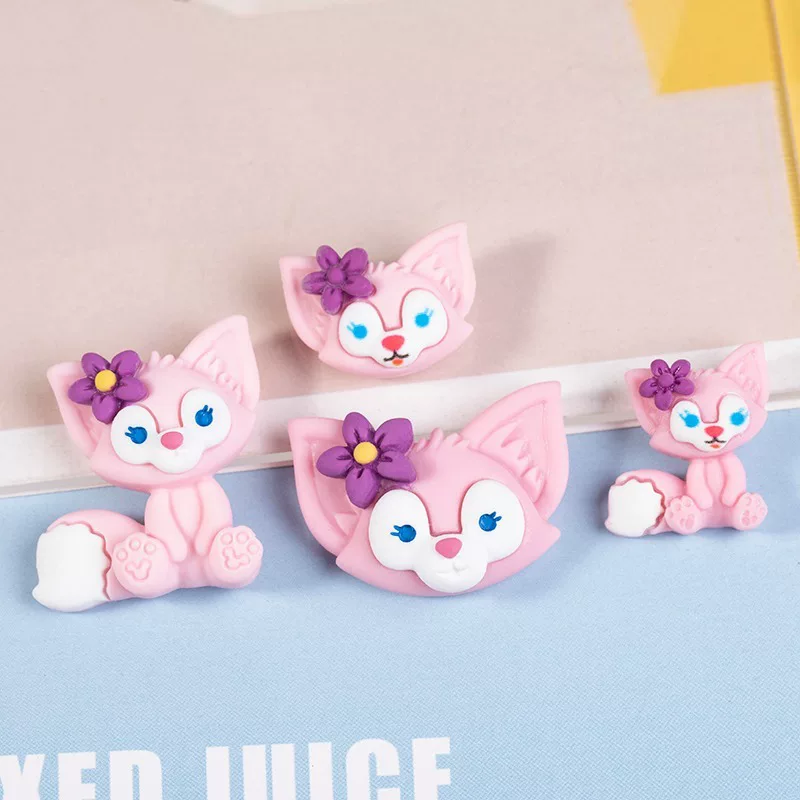 Новый маленький лисёнок Лин На Белл смола аксессуары для DIY кремовый клей корпус телефона заплатка заплатка для волос материал автомобильная отделка