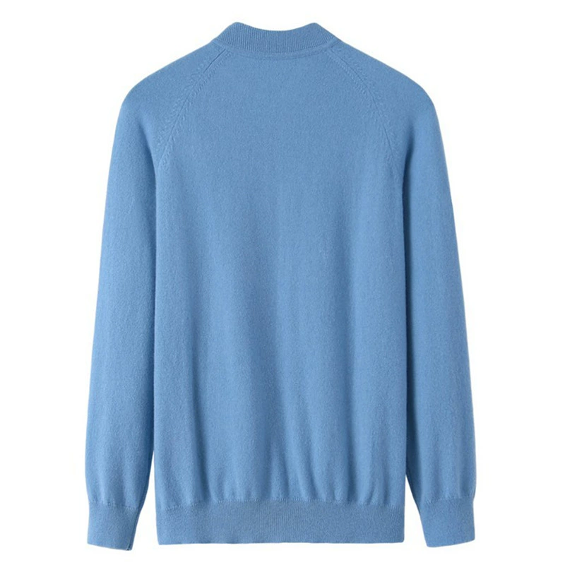 Baseball sweater, knitted cashmere jacket with zipper