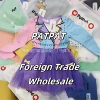Детская одежда Patpat, разнообразные платья, смешанные бренды, модная одежда, трендовые скидки, готовый склад, оптовая продажа