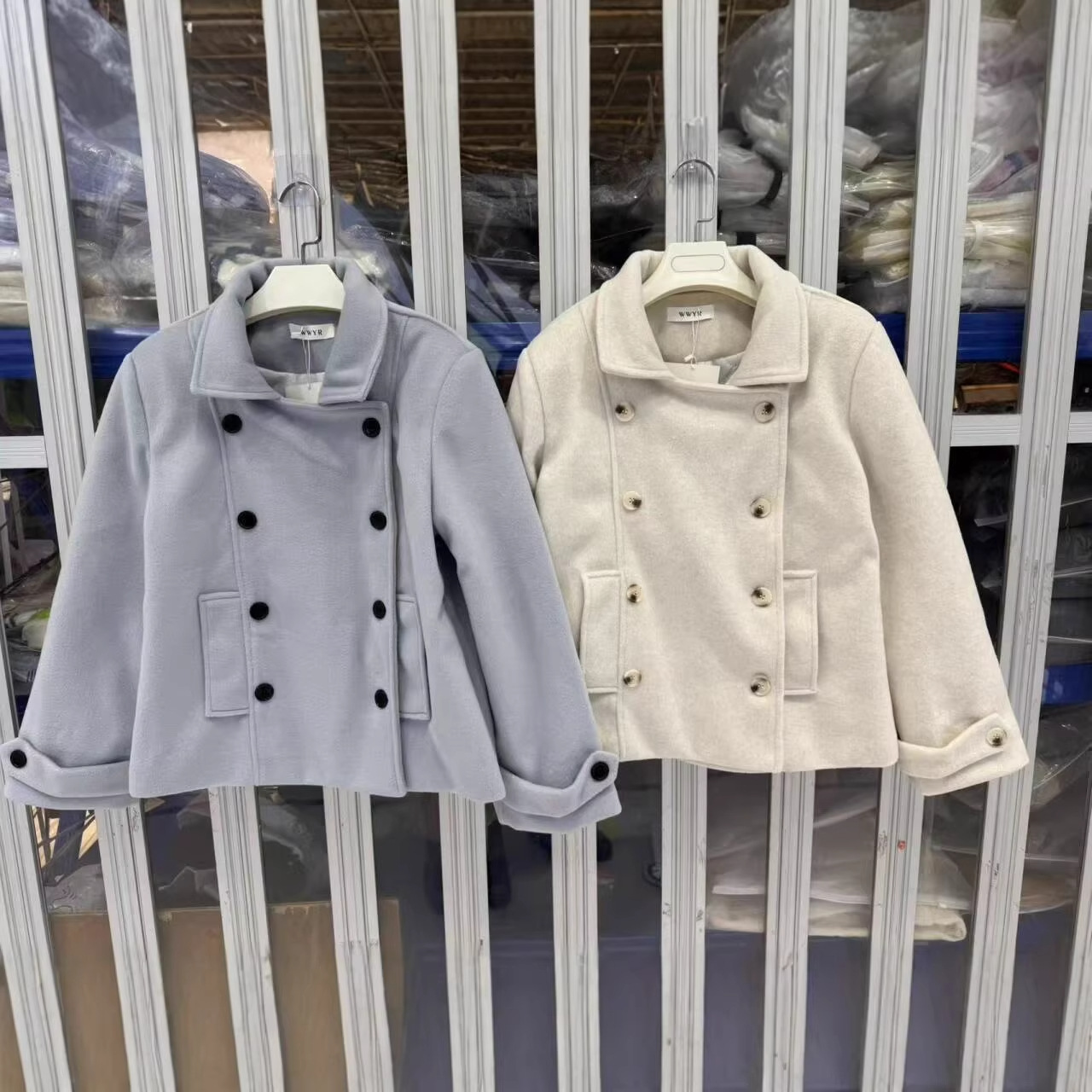 Korean Style Double-Breasted Woolen Coat