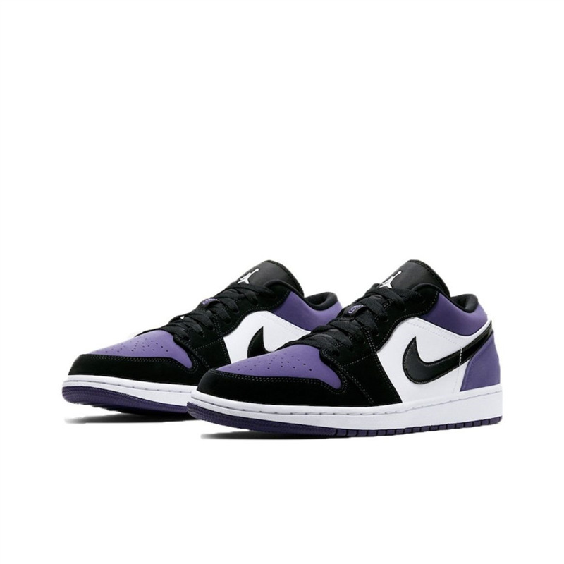 純粋なオリジナル AJ1 白黒青つま先ロートップトレンディなバスケットボールシューズキャンパス男性と女性の多用途カジュアルスポーツスケートボードシューズ|undefined