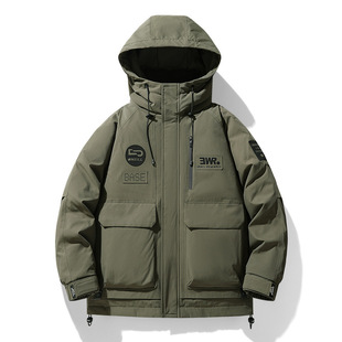 Customized Logo Customized Logo Live Broadcast Popular Outdoor Workwear Sports Warm Jacket Can Be Opened with Hooded High Quality