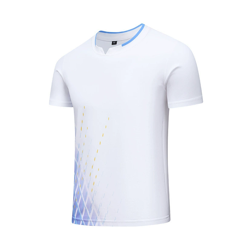 Silk elastic breathable T-shirt with a round collar, plus size, gradient, color
