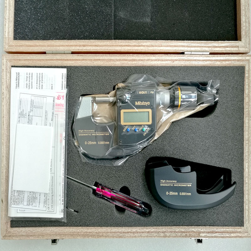 日本三丰Mitutoyo数显外径千分尺万分尺293-100-10 高精度0.0001