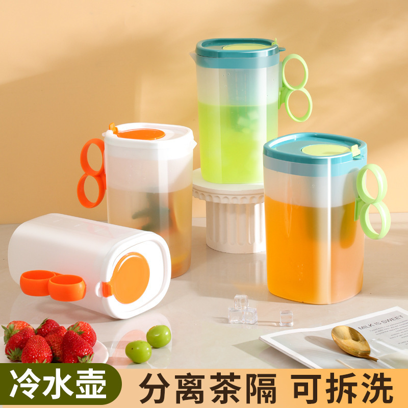 メーカー卸売夏家庭用コールドケトル冷蔵庫コールドケトル大容量高温耐性日本製蓋付き冷水バケツ|undefined