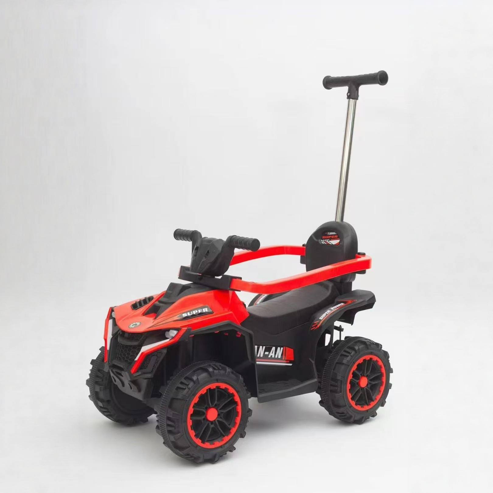 Trolley de niños, patineta infantil empujada con mano, coche de niños con empuje, baranda de protección, exportación de juguetes para niños