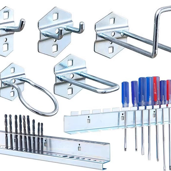 方孔洞洞板配件挂钩置物架工具架挂板展示架挂墙板金属多功能收纳