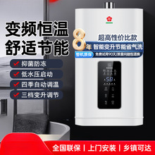 樱花雪白燃气热水器电家用天然气恒温强排式12升液化气平衡式煤气