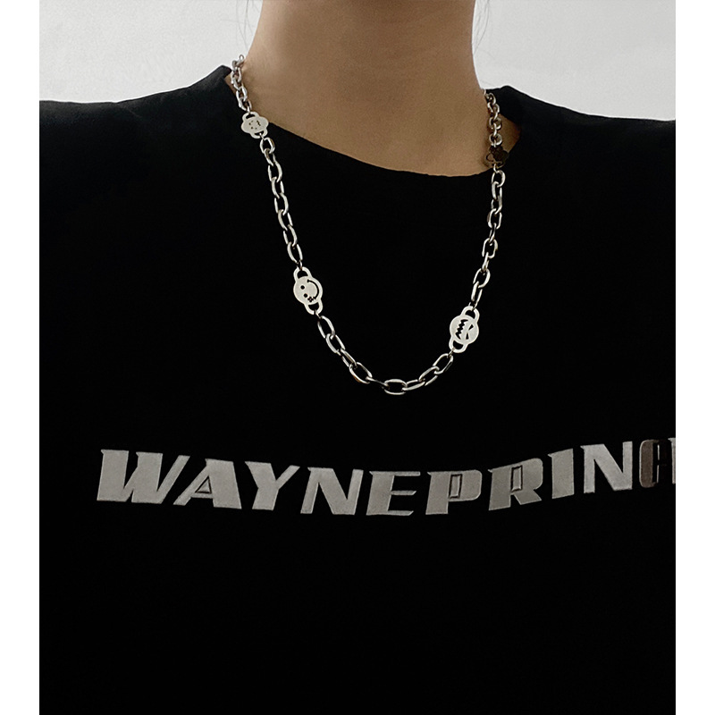 Fashion Heart Shape Titanium Steel Plating Necklace 1 Piece