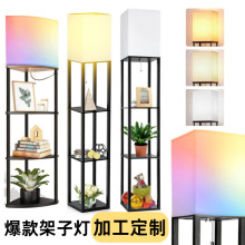 工厂定制落地灯diy灯罩led高级感实木复古氛围补光rgb设计货架灯