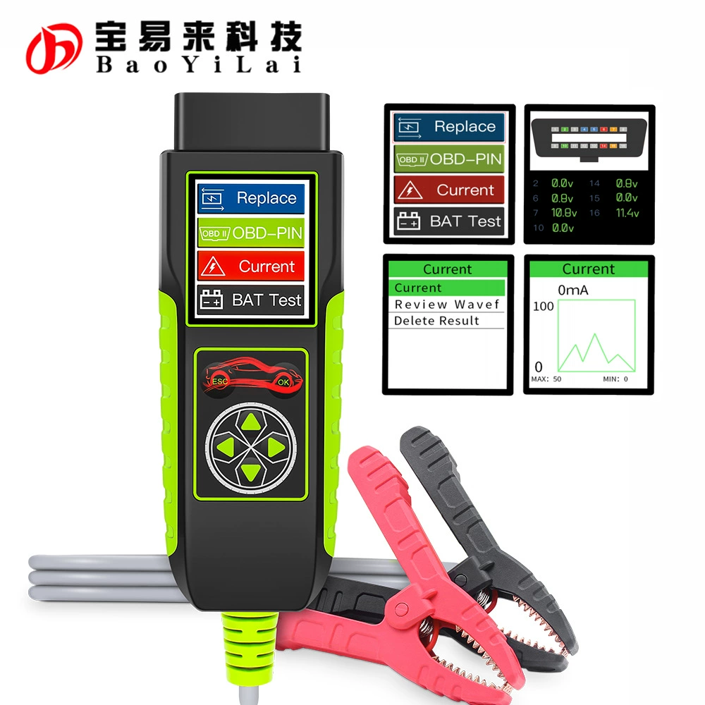 Topdiag bt400 Автомобильная батарея 12/24 В, форма волны утечки, Замена батареи для обнаружения напряжения OBD