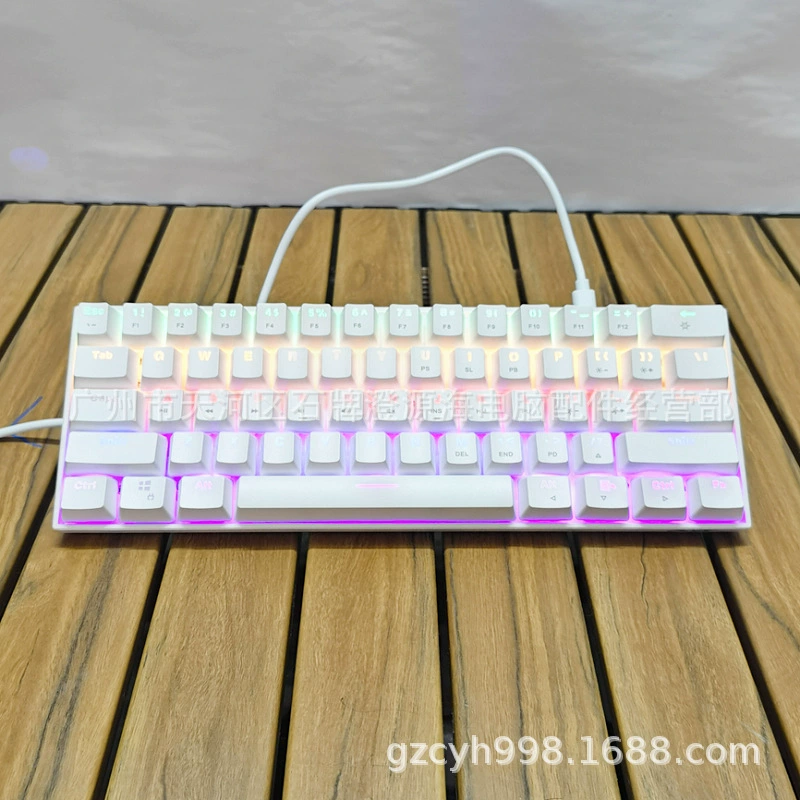 Mechanical keyboard, laptop, game console, 61 keys