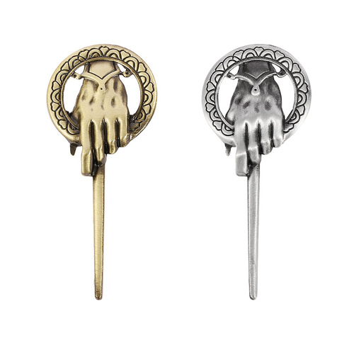 Cross-border hot sale A Song of Ice and Fire Hand of the King brooch Game of Thrones peripheral metal badges wholesale