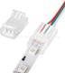 2Pin 10mm monochrome LED light bar welding-free crystal buckle light with butt power guide wire hippopotamus buckle