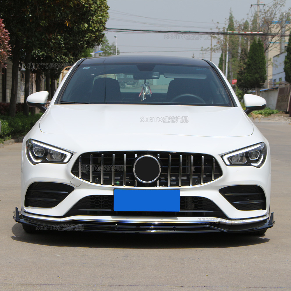 Suitable for 2019-2025 Mercedes-Benz Cla Modified Gt Full Star W118 C118 Bumper Grille Vertical Bar Grille