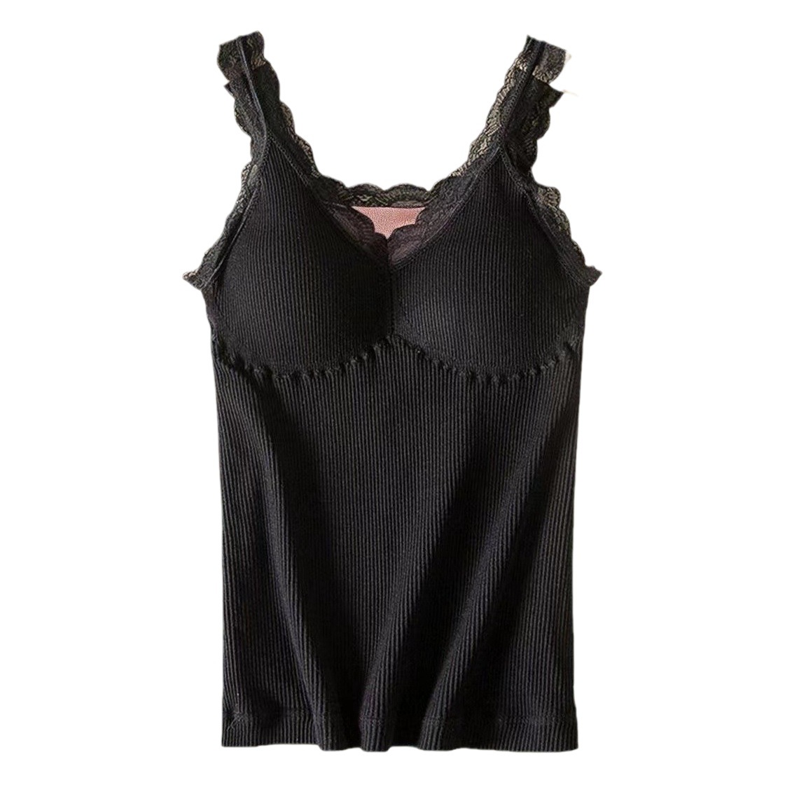 Ropa interior térmica de otoño e invierno chaleco térmico de mujer con almohadilla en el pecho