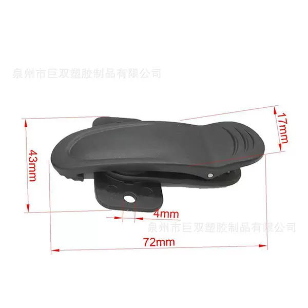 Manufacturers in stock high quality plastic belt clip webbing clip waist clip dog pet silicone waist clip