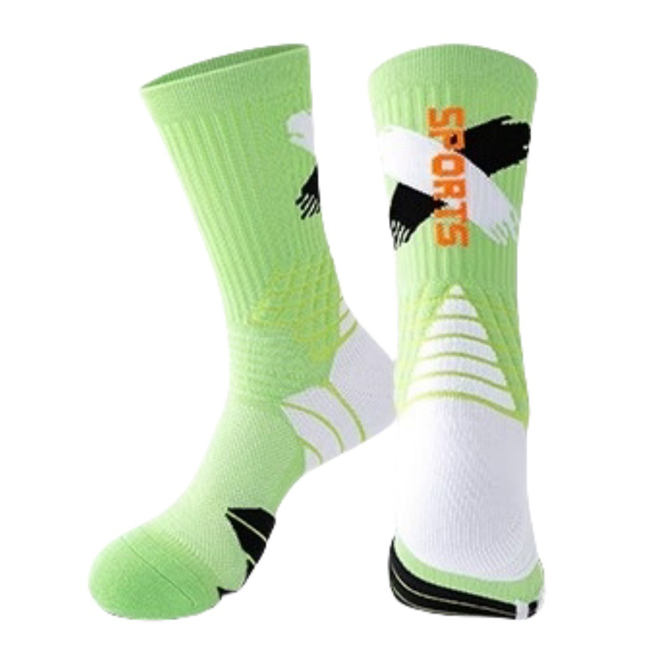 Plus Size Sports Socks For Men Basketball Long Thick Terry Sole Non Slip For Soccer And Badminton Spring Summer_desvips.com