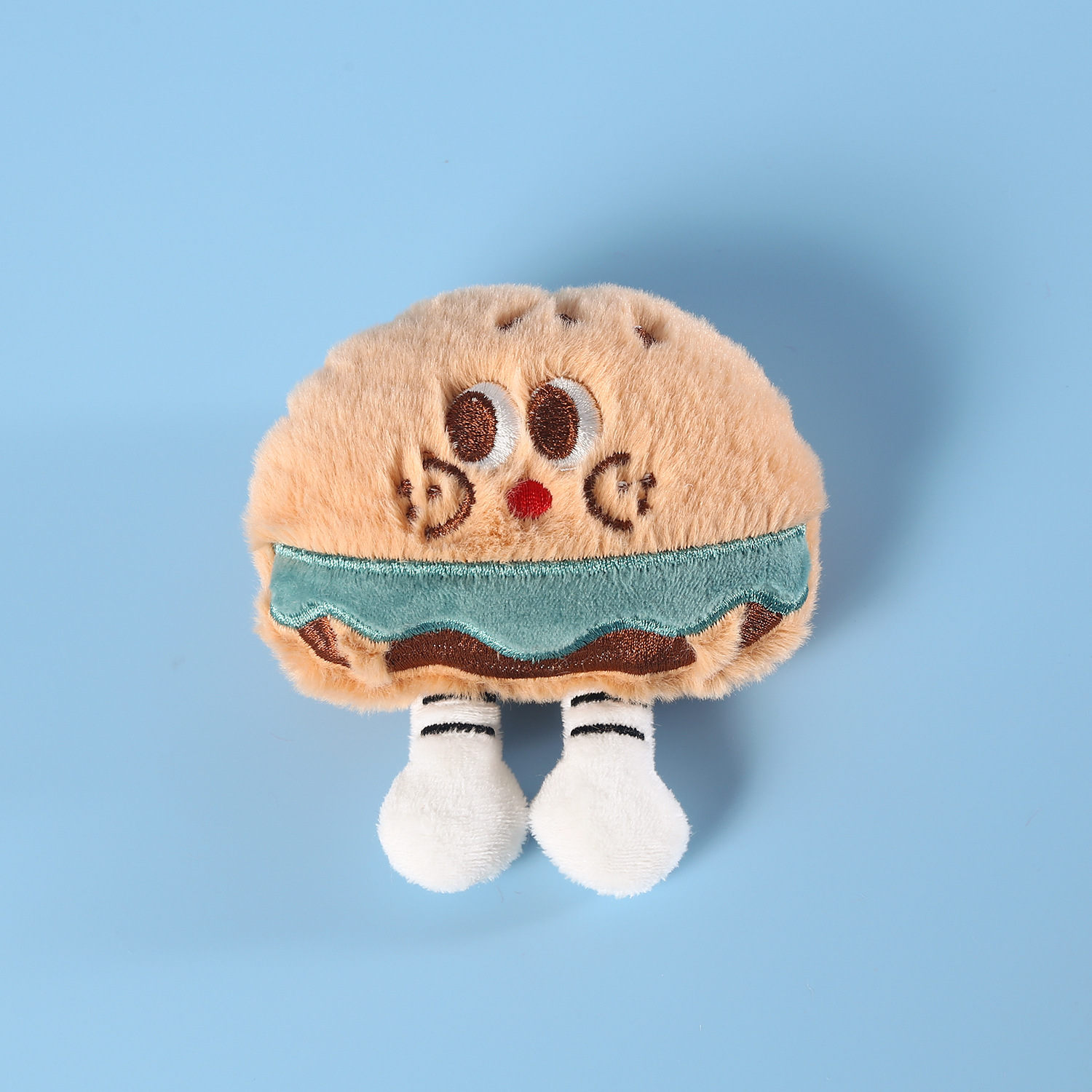 Mascotas gatos dibujos animados juguetes de peluche construidos gatos menta campana muñeca hamburguesas Coca-Cola caja de chips