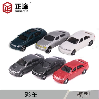 塑料彩色小车 DIY沙盘 彩车模型材料批发  仿真轿车模型玩具配景