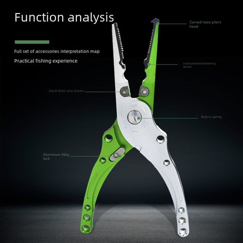 Spinning Reel Anti-Corrosion Anti-Rust Long-Tip Tungsten Carbide Fishing Line Cutter Lure Open-Loop Hook Removal Tool Fishing Specific Multi-Function Clamp
