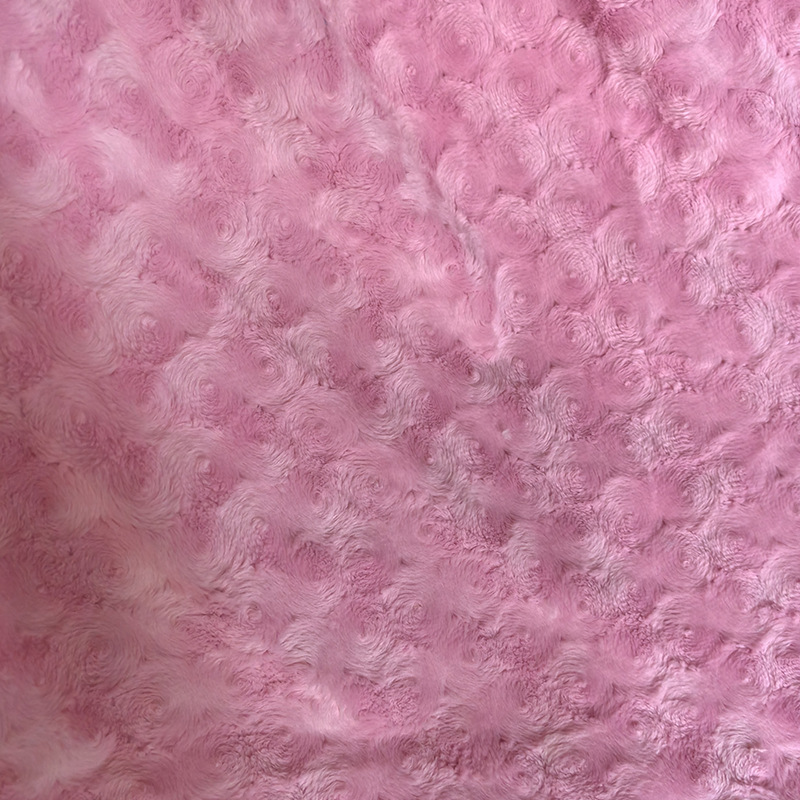 厂家供应粉红印花法兰绒睡衣 抱枕卫衣家居服沙发面料