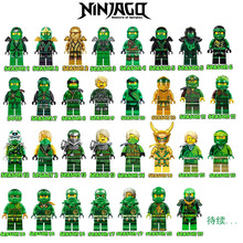 幻影忍者小人仔劳埃德Lloyd黄金绿色忍者双面印刷益智儿童拼玩具