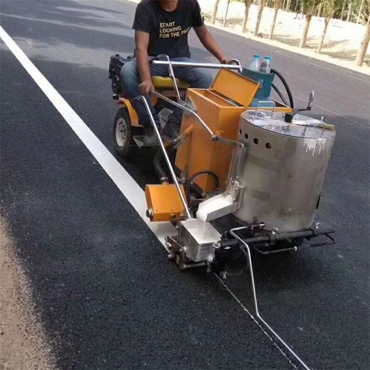 热熔划线一体机 标线机线条清晰 熔料划线一体机厂家