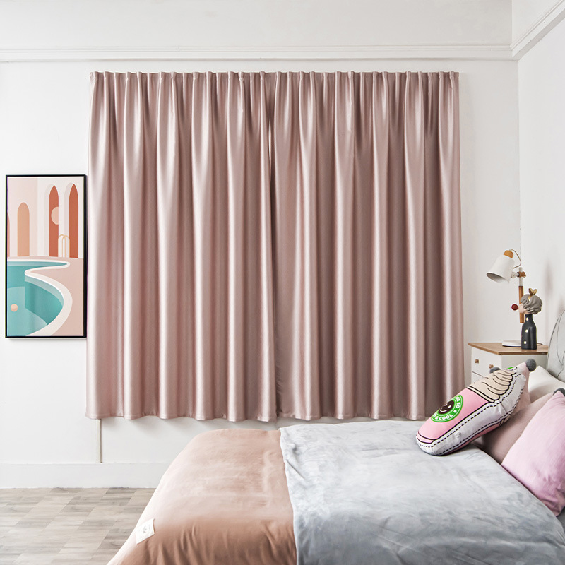 Comercio exterior transfronterizo, cortinas de velcro de Blog totalmente sombreadas, instalación sin perforación, tela para el sol autoadhesiva, protección solar y aislamiento térmico