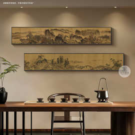 宋代美学客厅沙发背景墙装饰画酒店卧室床头挂画花鸟茶室壁画
