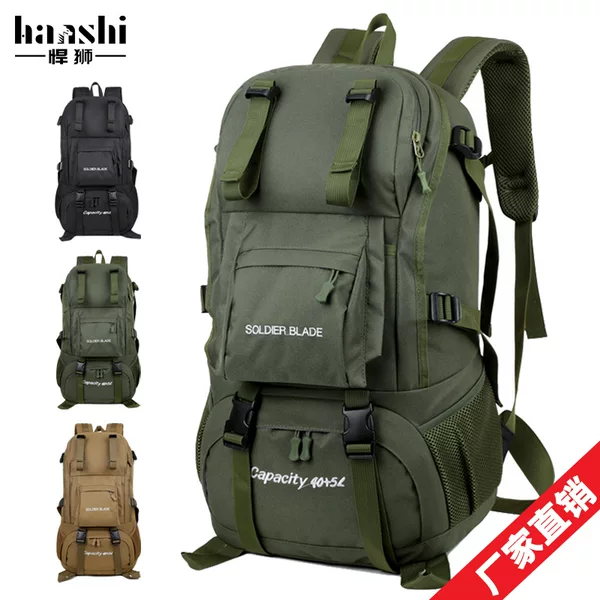 Cross-Border Men's Travel Mountaineering Bag, High-End Lightweight Women's Backpack, Outdoor Travel Bag, Large-Capacity School Bag