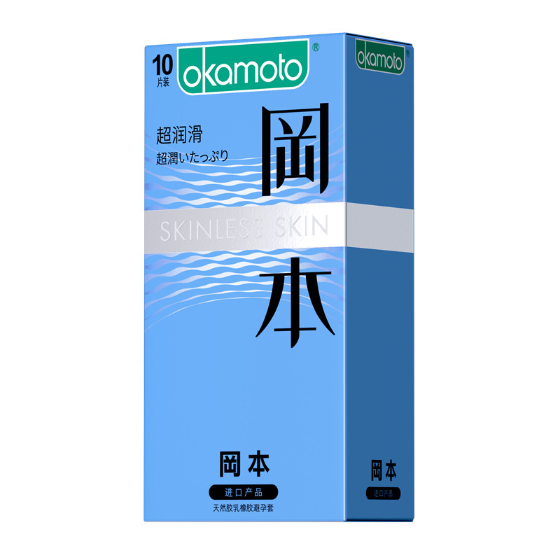 Okamoto super-smooth 10 pieces in light blue box (1689702）