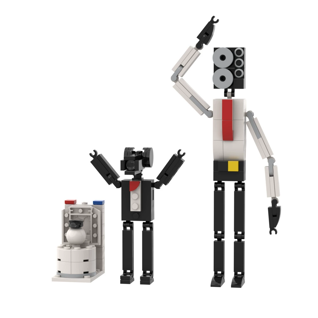 Игра Skibidi Toilet ручной работы монстр MOC ТВ люди спикеры