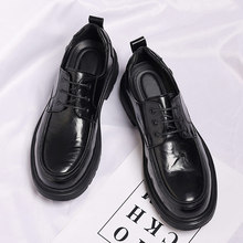 2025冬季厚底皮鞋男士休闲真皮商务正装男鞋新郎鞋结婚鞋子男批发