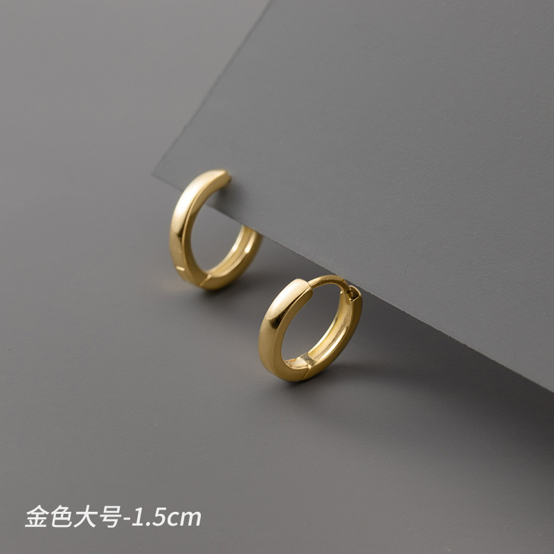 Eloch s925 plata corto para hombres y mujeres de verano temperamento perfiles de moda geométrica circular perfiles M01768