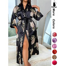 E 37215 Women's Printed Nightgown ӡ��˯ȹ ŷ���羳����ѷ��
