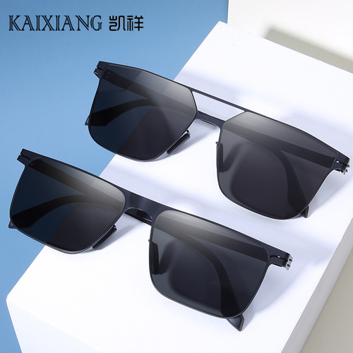 New aviation steel high-definition nylon sunglasses men's lightweight stainless steel elastic driver's driving sunglasses