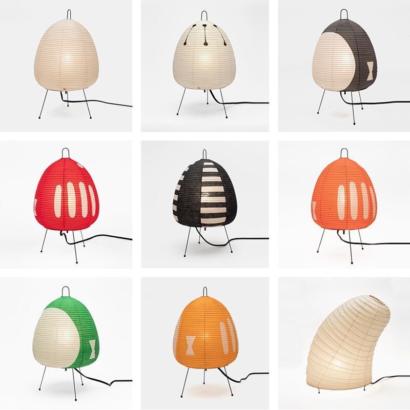 Akari Japanese-style Noguchi Retro Xuan Paper Table Lamp Style Silent Wind ins Cross-border Advanced Atmosphere Bedside Table Lamp