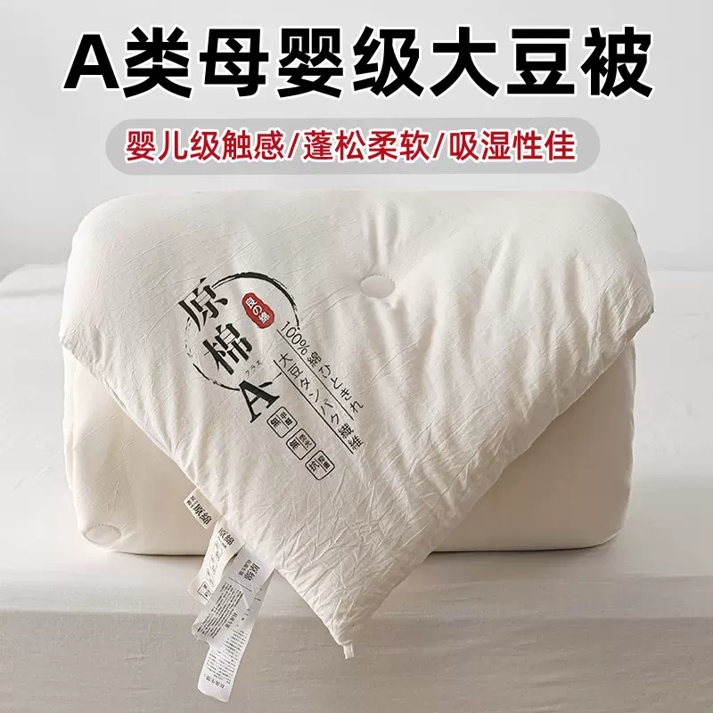 A类母婴级被子秋冬被褥被芯加厚冬被大豆纤维被单双人宿舍批发